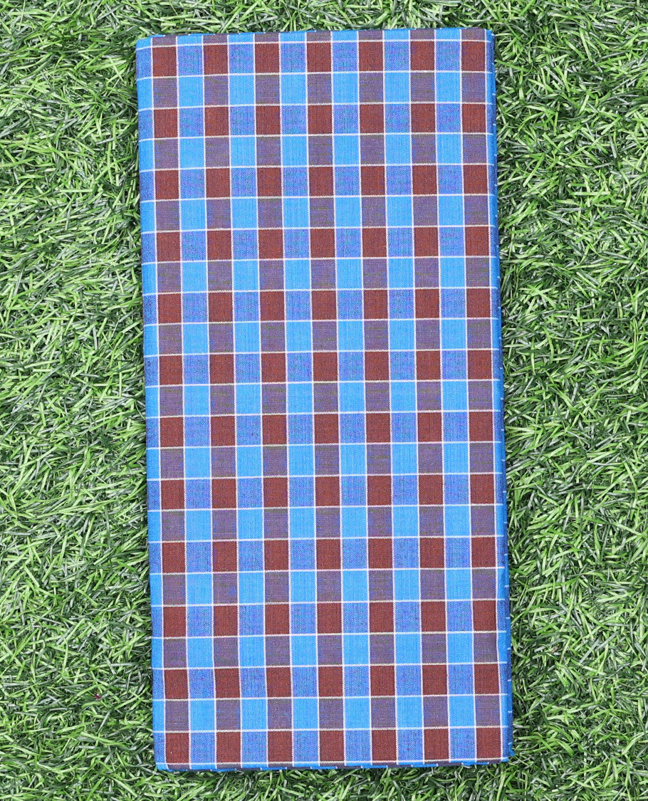 Multi-color micro-checked design cozy pure cotton lungi
