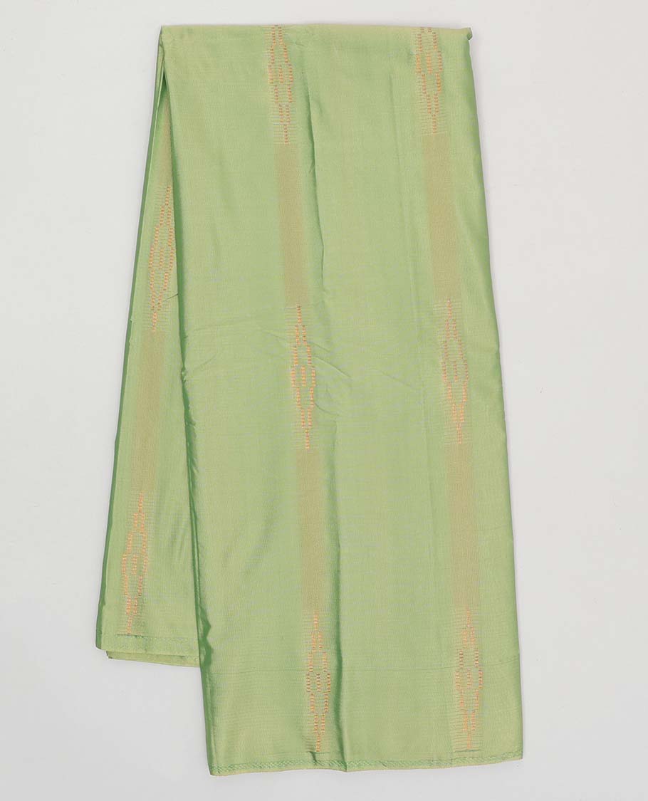 Borderless green temple design aarani gift saree