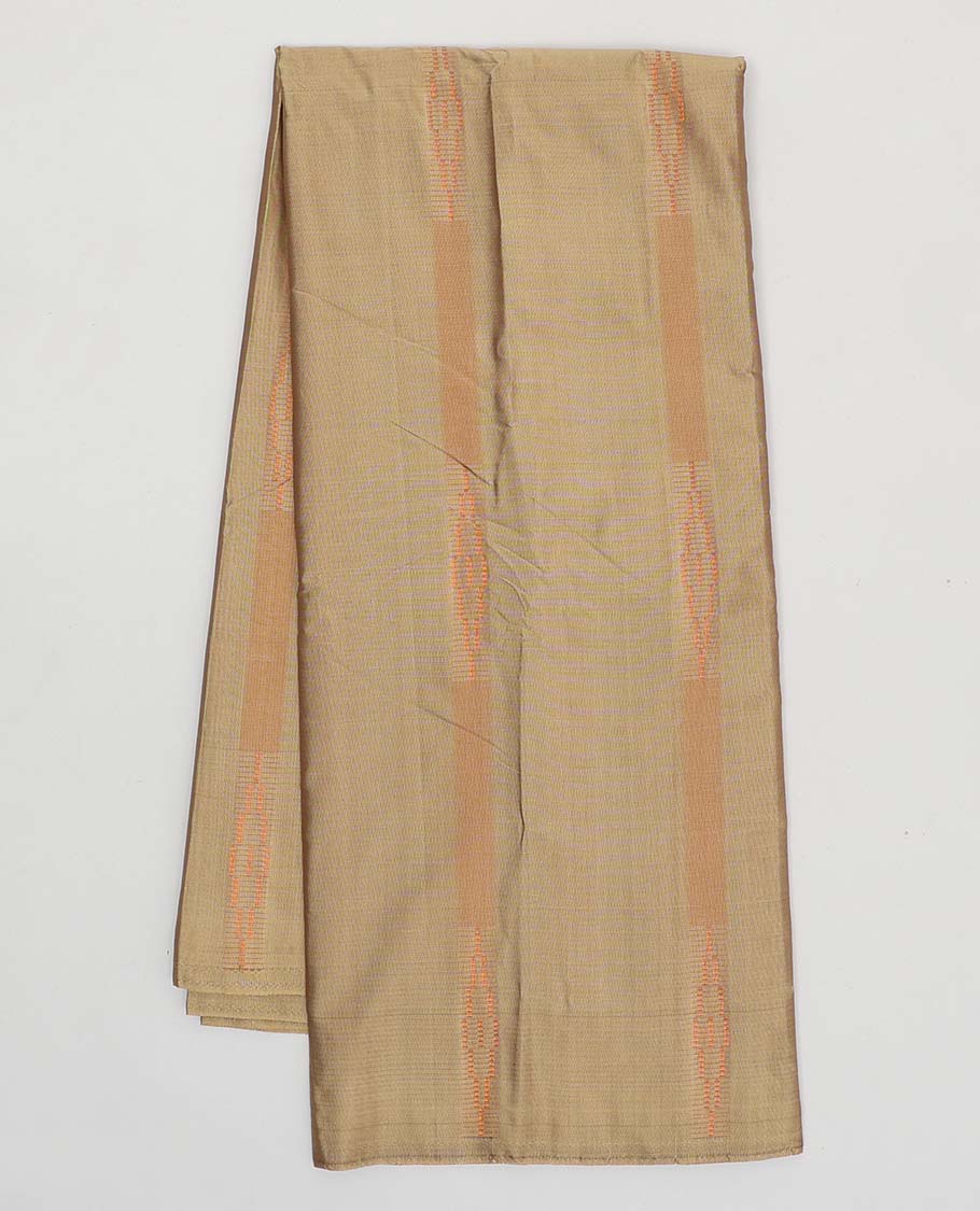 Borderless brown temple design aarani gift saree