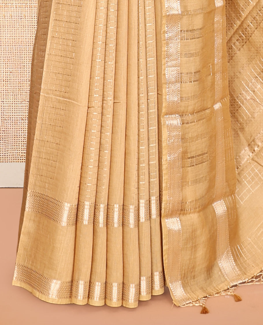 Sandal Assam Silk Saree