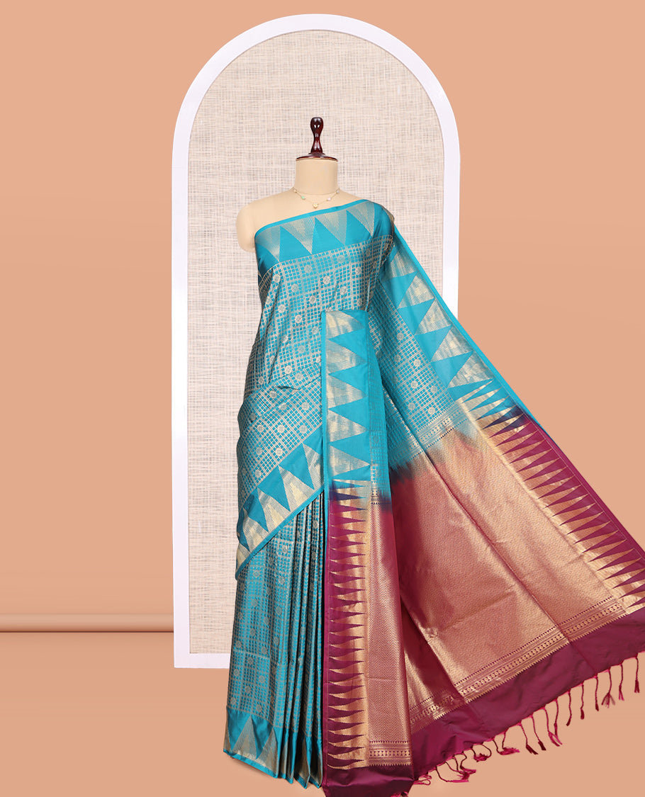 Blue Budget Silk Saree