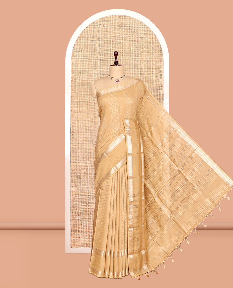 Sandal Assam Silk Saree