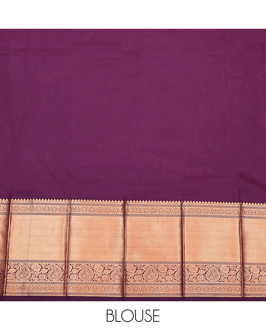 Peacock Color Budget Silk Saree, Beautiful Woven with Jacquard Design, Complemented by Contrast Traditional Zari Big Border, Jaal Pallu and a Contrast Blouse