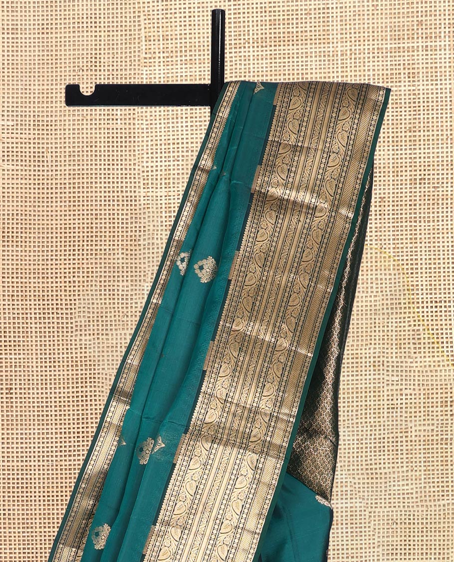 Blue Mayuri Lite Silk Mix Saree