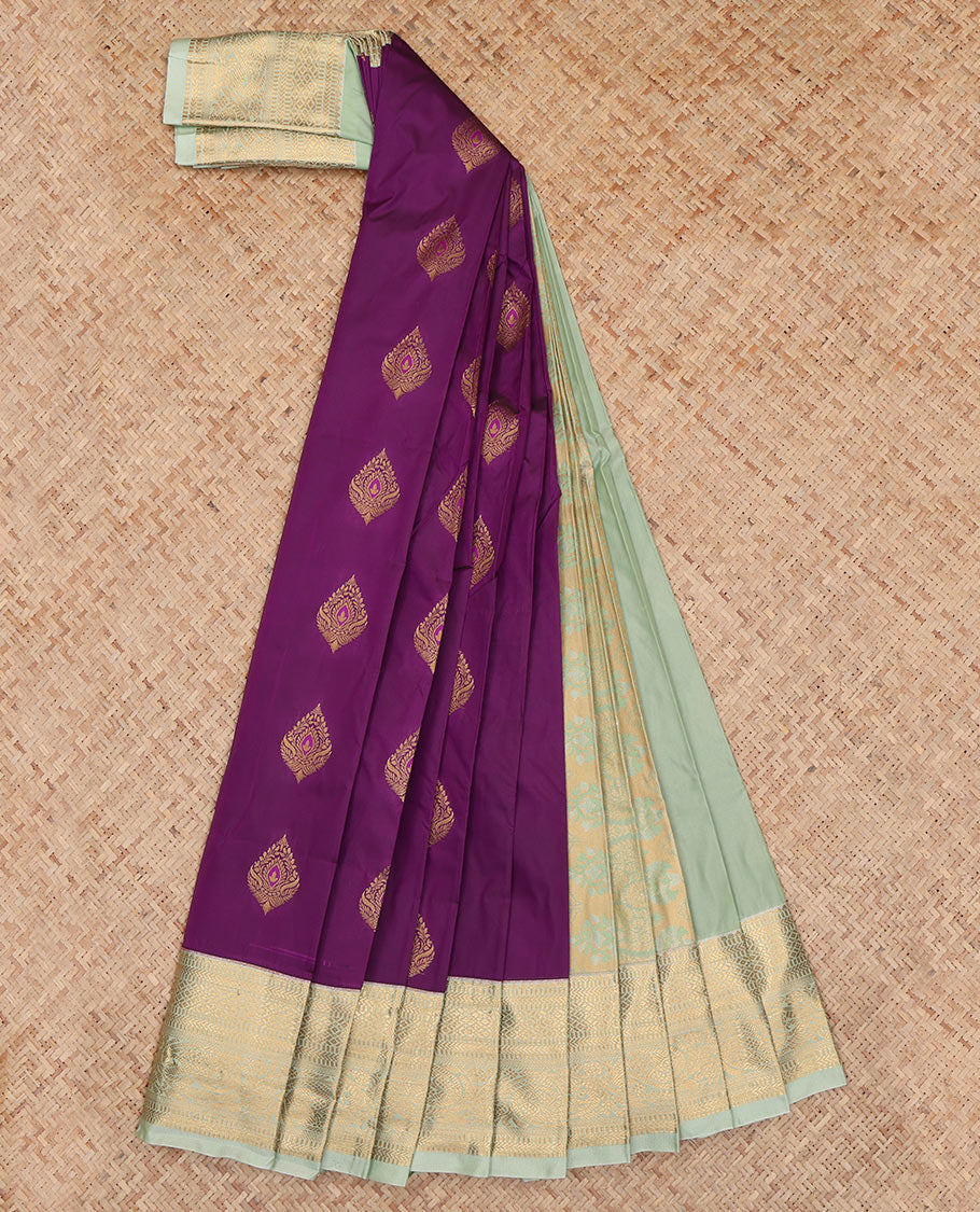 Purple Budget Silk Saree