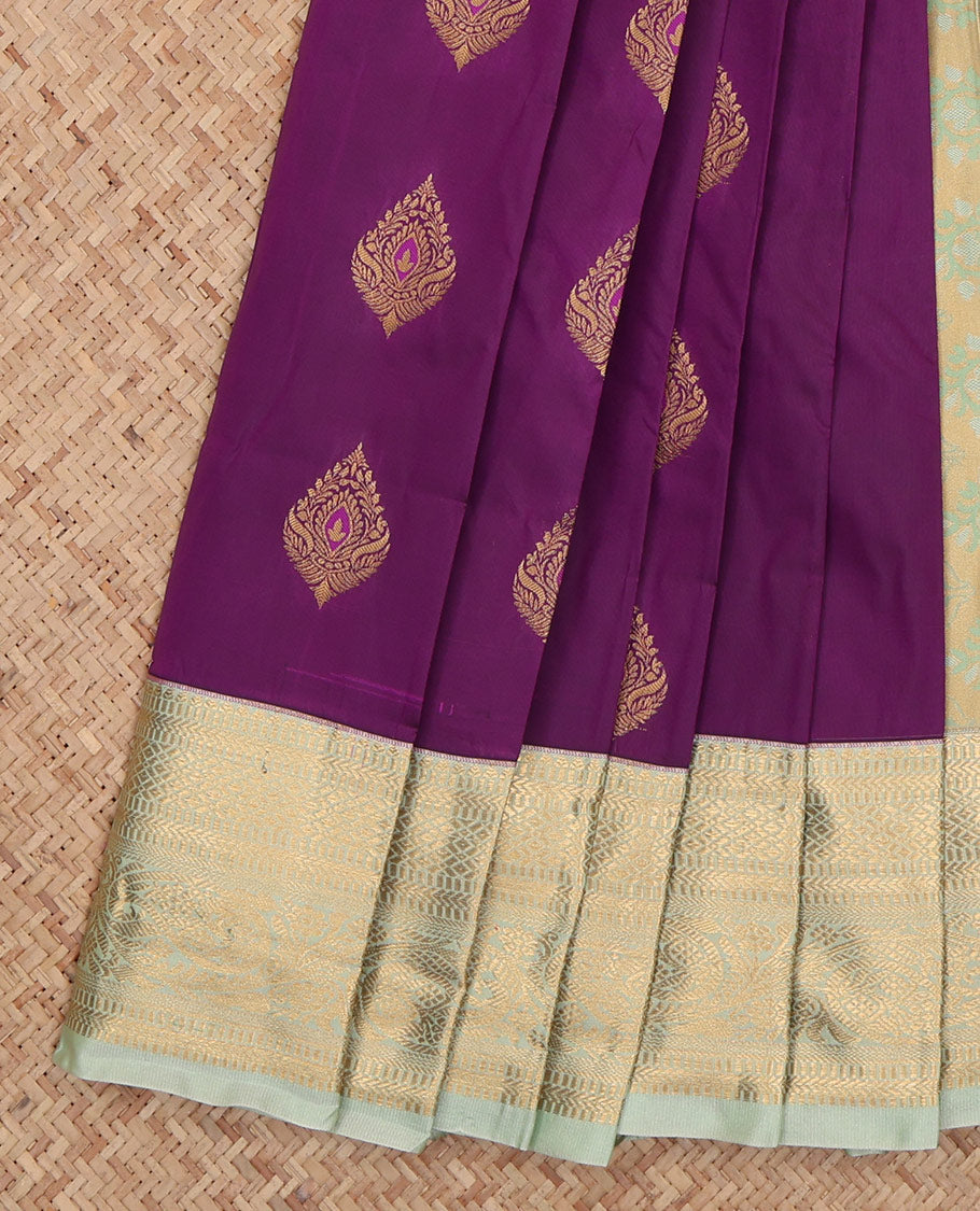Purple Budget Silk Saree