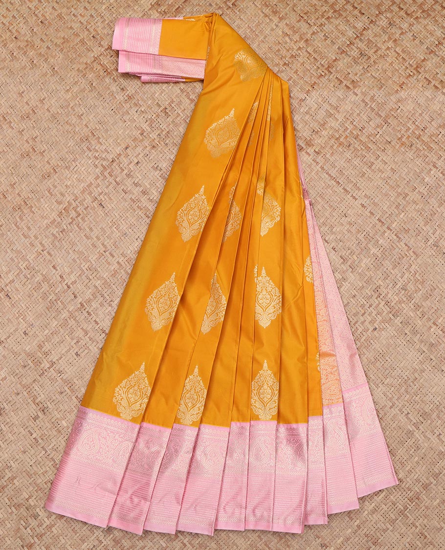 Orange Traditional Budget Silk Saree