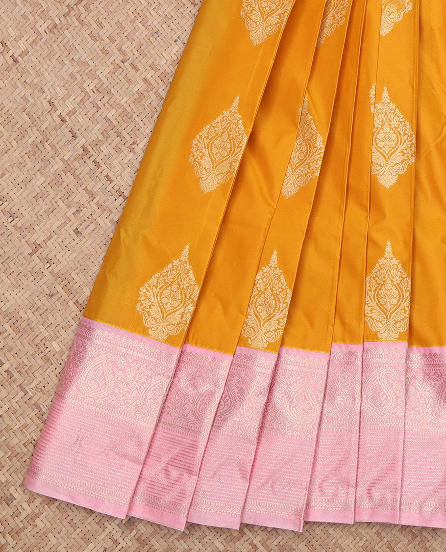Orange Traditional Budget Silk Saree