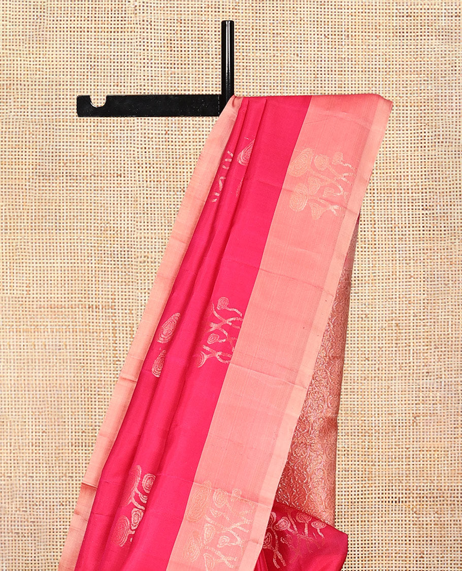 Pink Mayuri Lite Silk Mix Saree