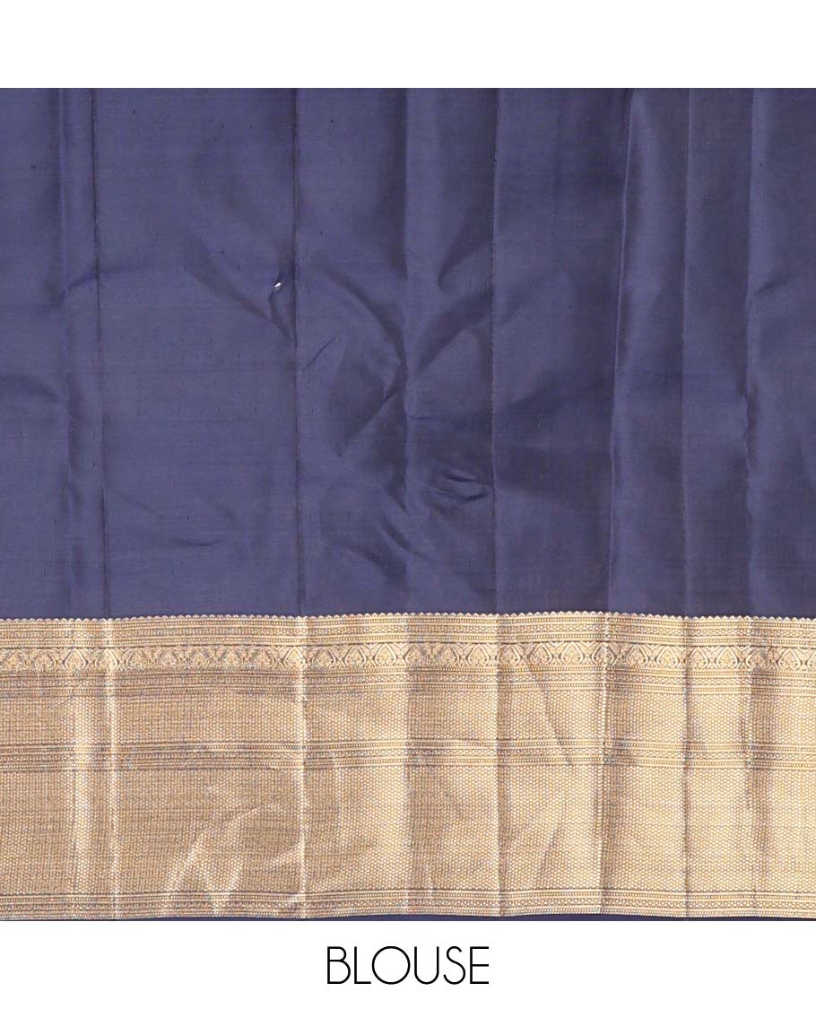 Green rettai manga buttas Vasundhara silk mix saree, traditional design zari border, and contrast intricate pallu