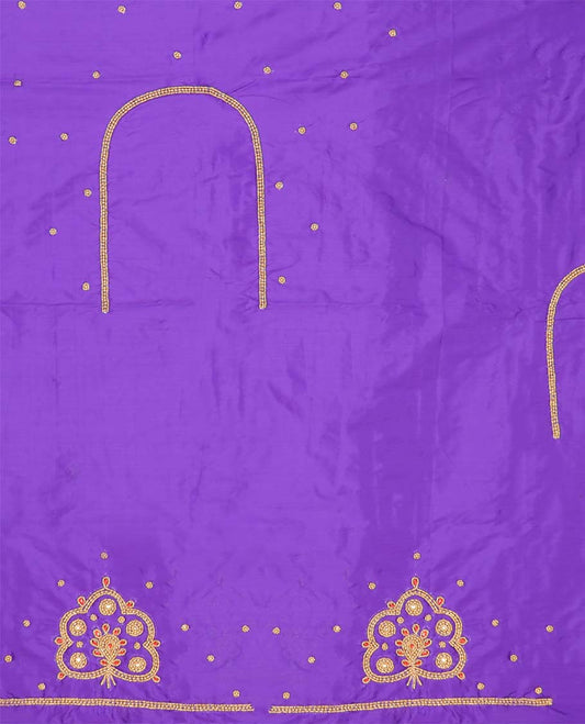 Violet aari embroidered material blouse