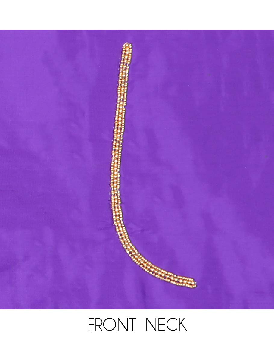 Violet aari embroidered material blouse