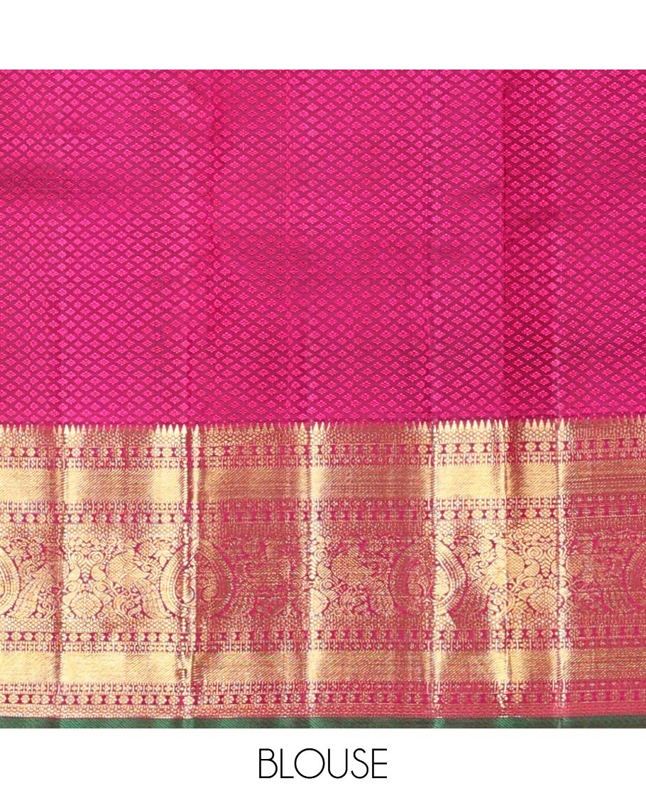 Purple embossed silk saree with zari buttas, traditional zari design border & pallu of jaal designs