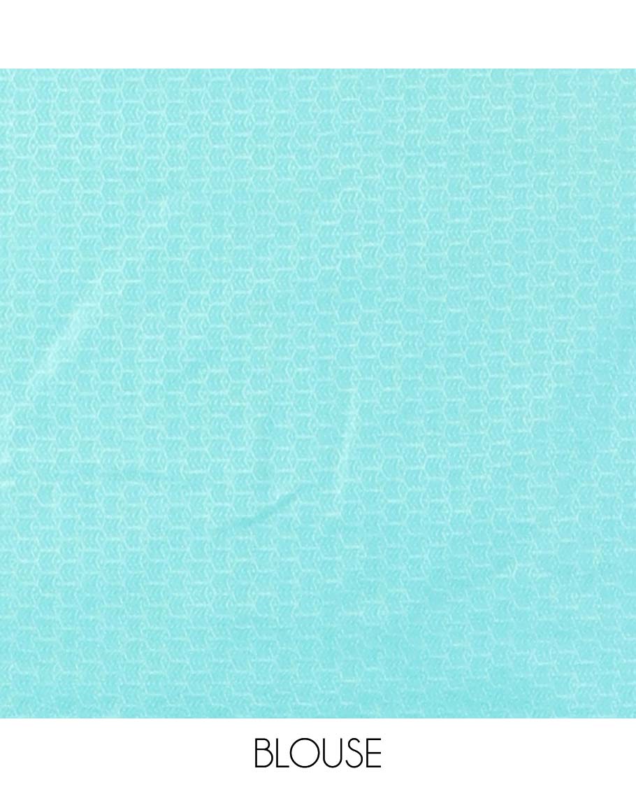 Blue mushru silk saree with buttas, traditional design border & pallu of intricate designs