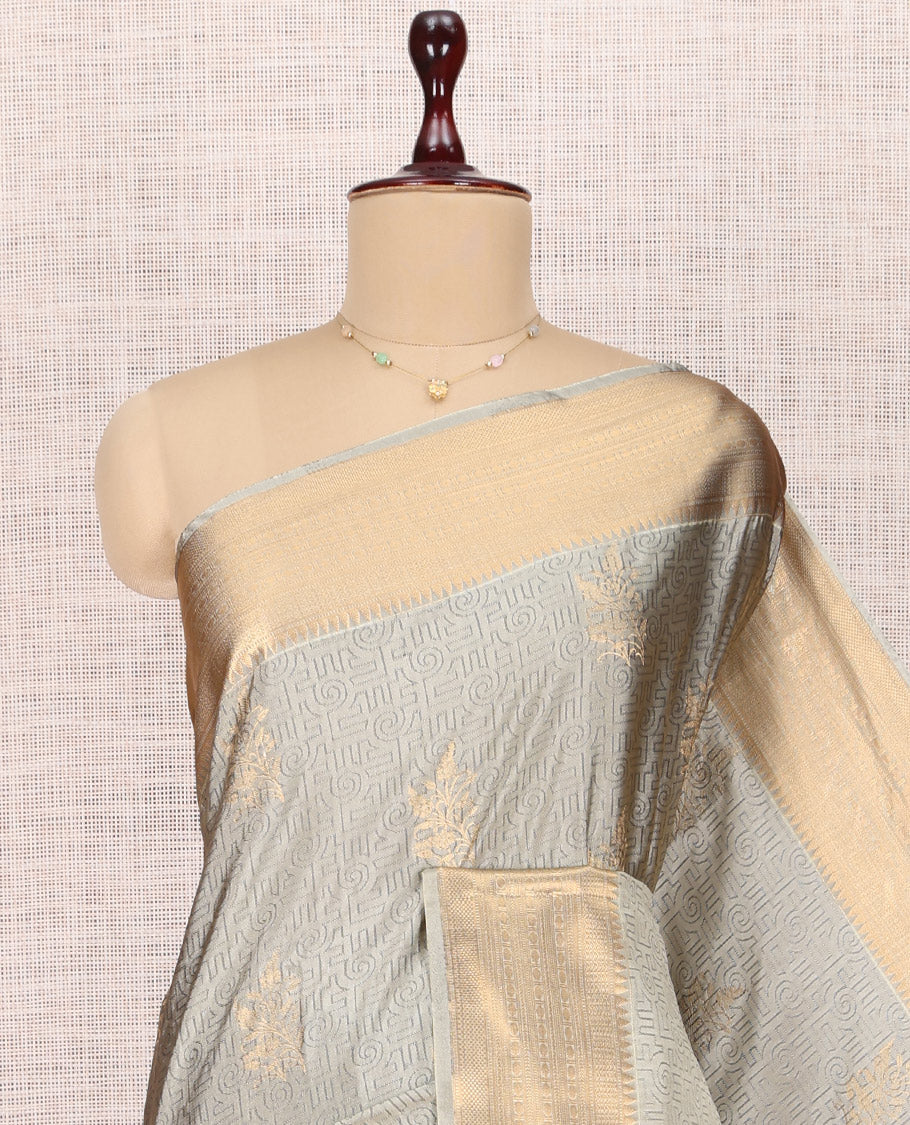 Grey Budget Silk Saree