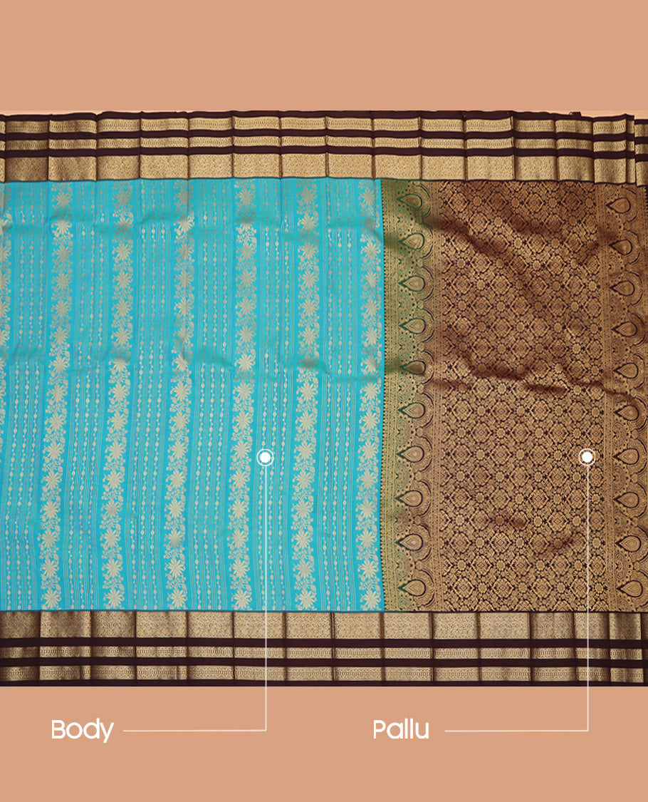 Blue Budget Silk Saree
