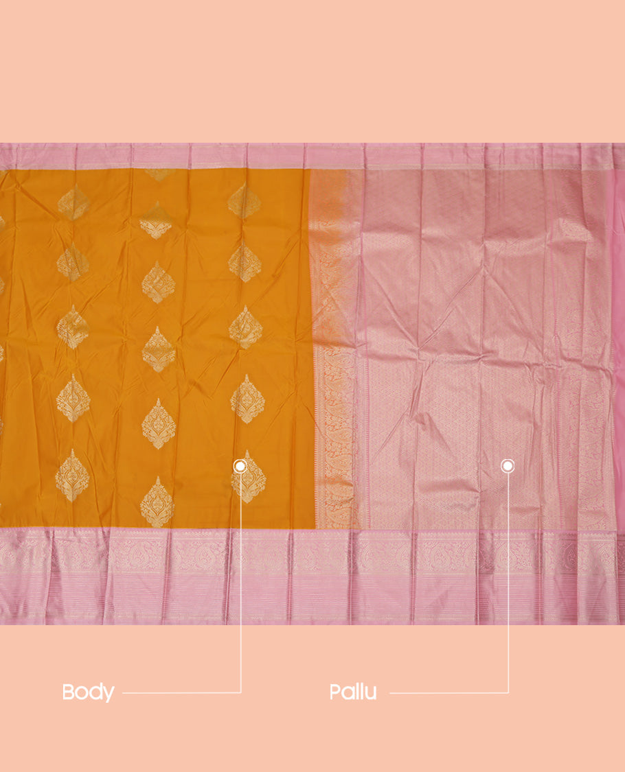 Orange Traditional Budget Silk Saree