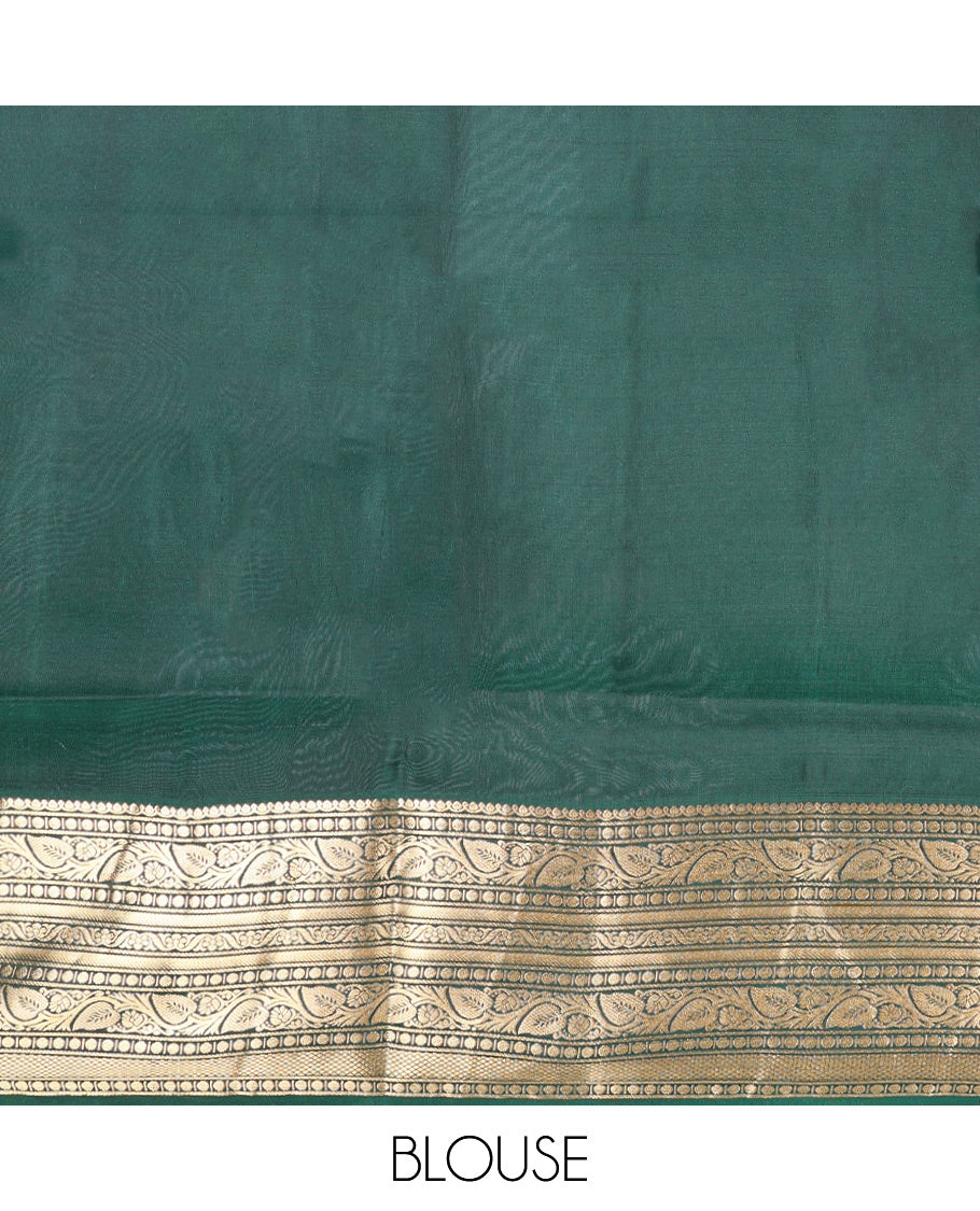 Blue Mayuri Lite Silk Mix Saree