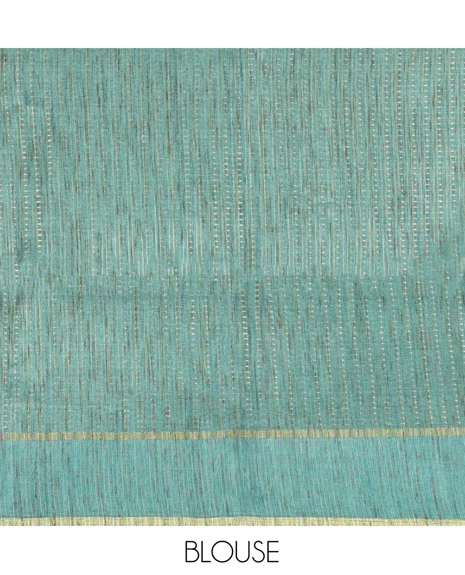 Khaki Fancy Tussar Saree