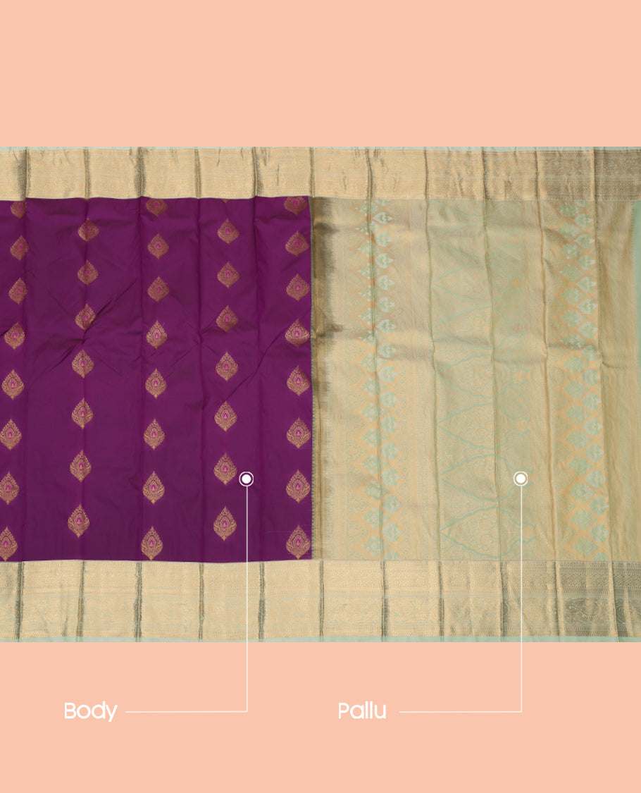 Purple Budget Silk Saree
