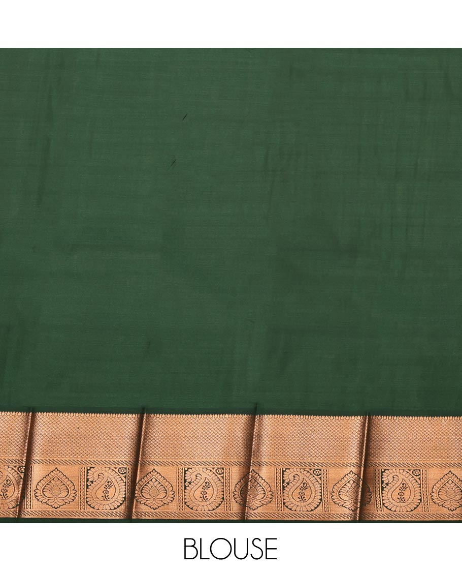 Purple Budget Silk Saree, Majestically Detailed with Jacquard Design, Complemented by a Contrast Traditional Zari Border, Grand Pallu, and a Contrast Blouse