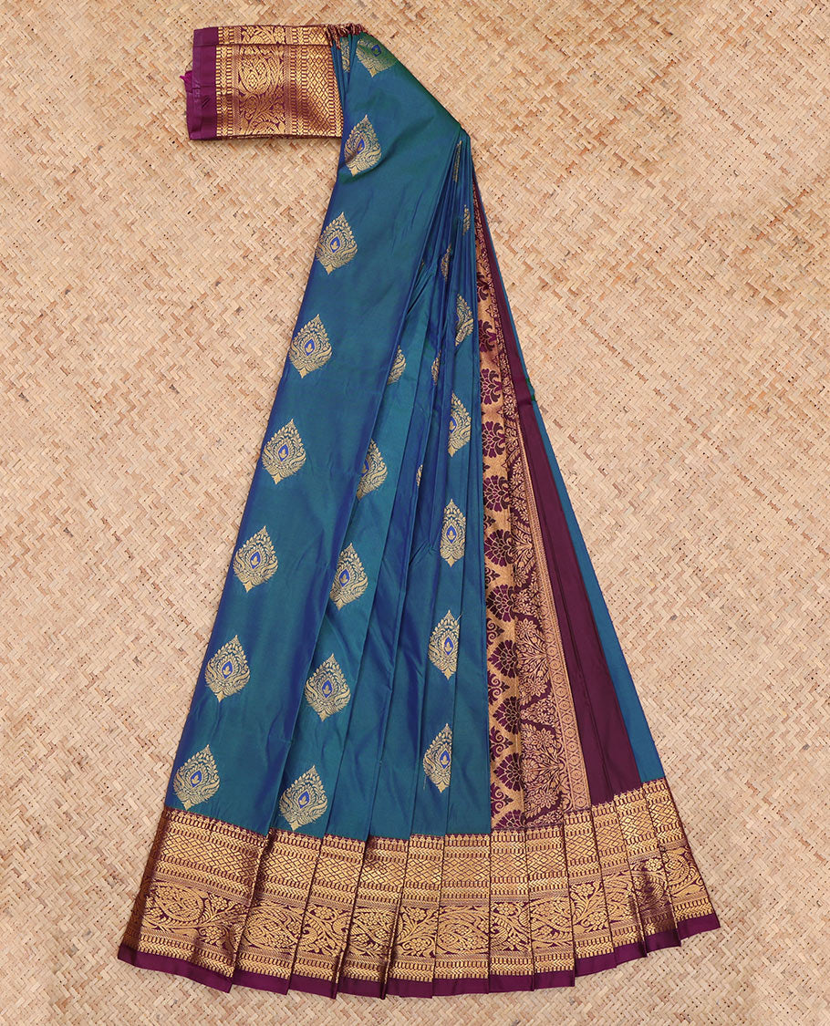 Blue Budget Silk Saree