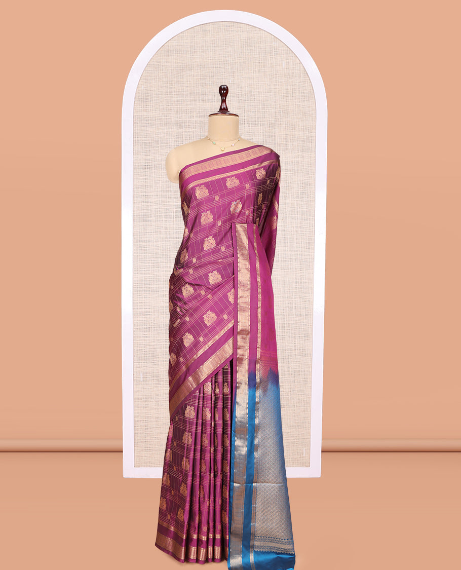 Purple Budget Silk Saree