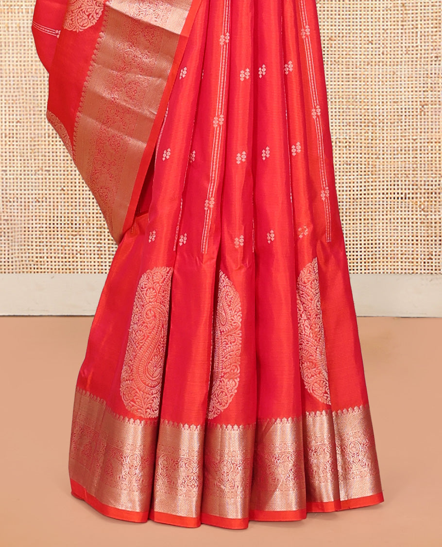 Pink Peach Vasundhara Silk Saree