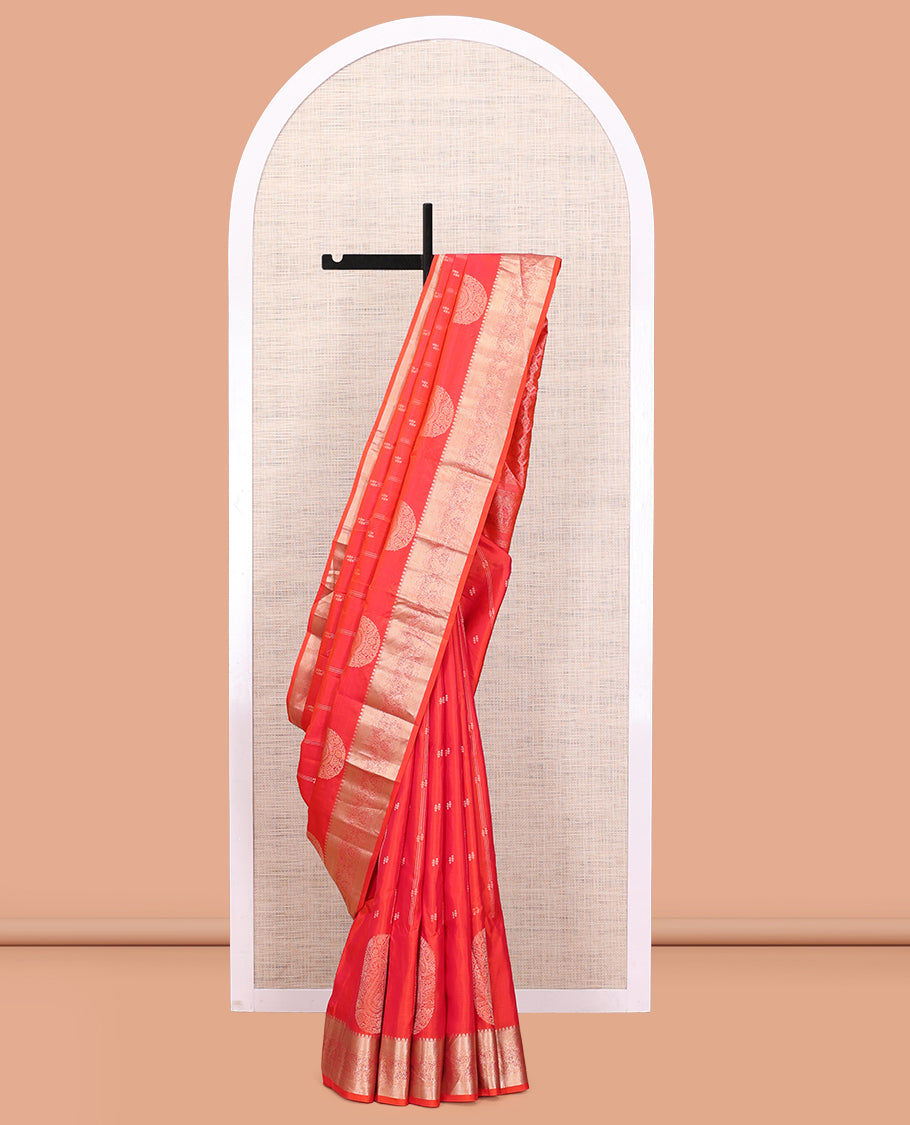 Pink Peach Vasundhara Silk Saree