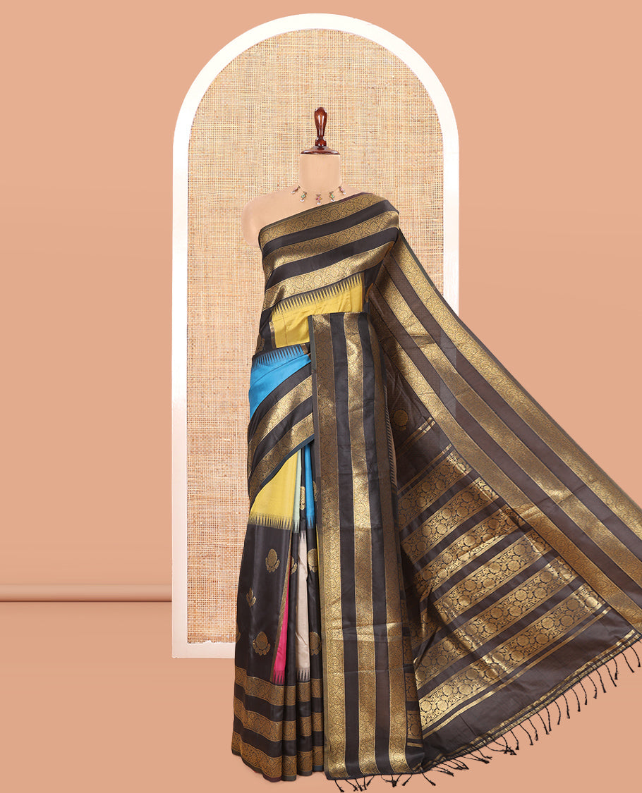 Multi-Color Elite Soft Silk Saree
