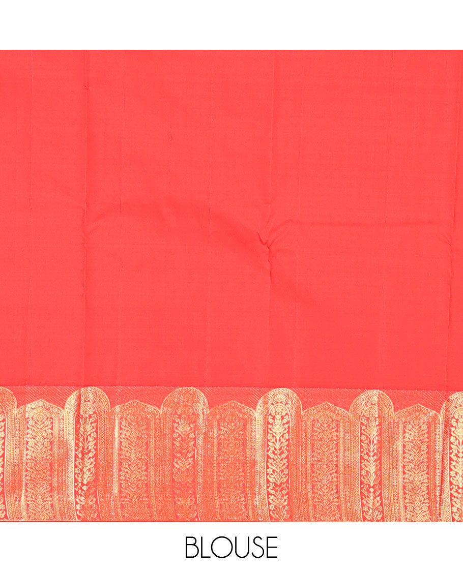 Blue zari buttas vasundhara silk mix saree, contrast Mughal-style motifs zari woven border & jaal pallu