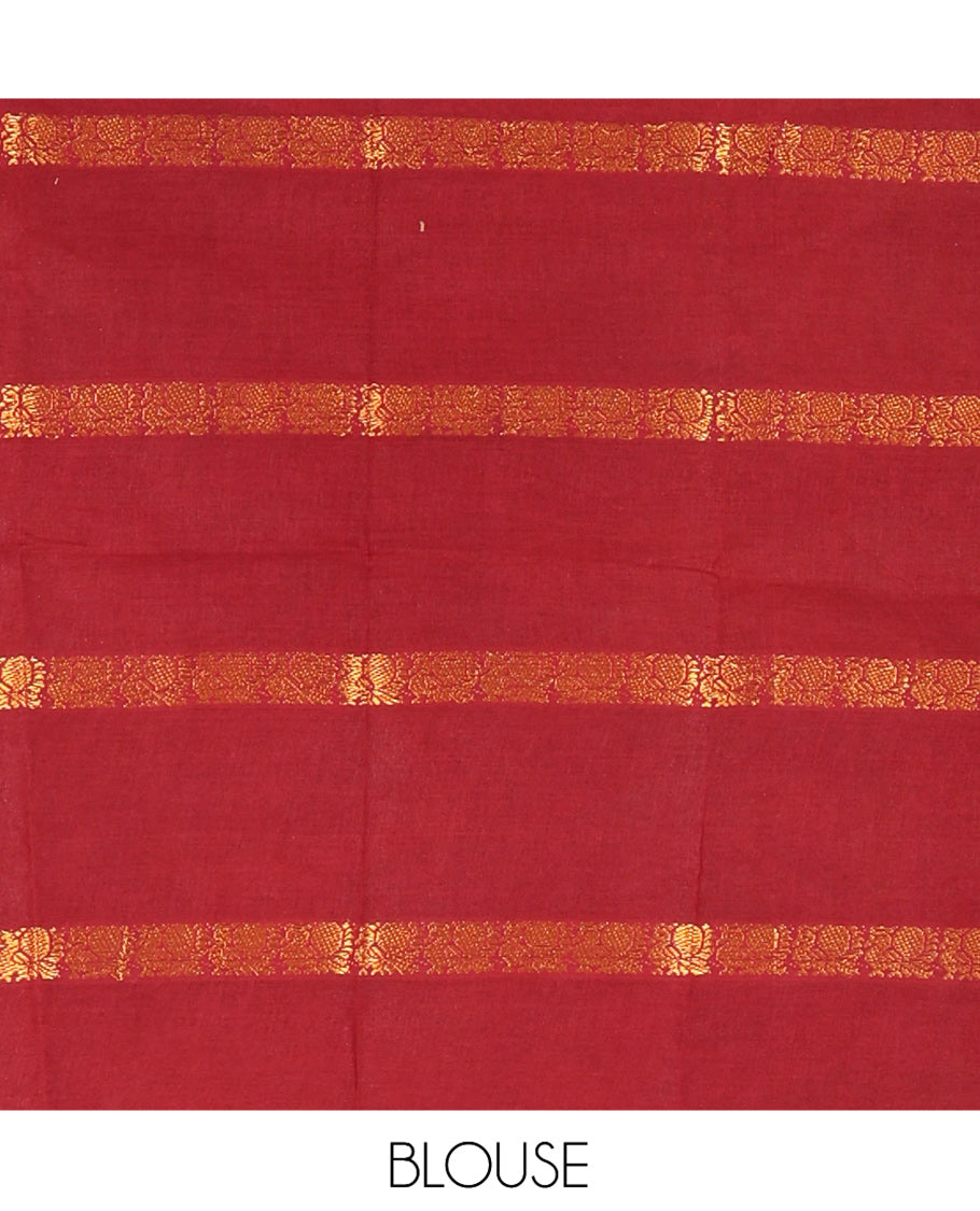 Yellow Sungudi Cotton Saree