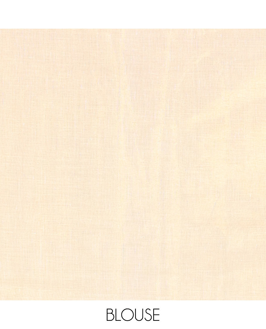 Gold-Violet Kerala Cotton Saree Subtly Sparked with Handblock-Printed Floral and Duck Motifs, Featuring a Self Pallu with Pond-Themed Handblock Prints, Paired with a Matching Plain Blouse