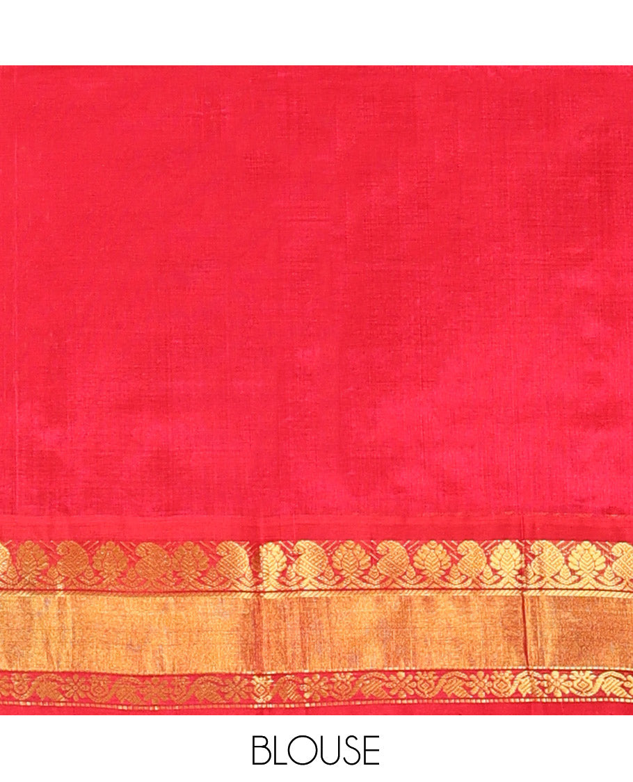 Pink Kuppadam Silk Saree