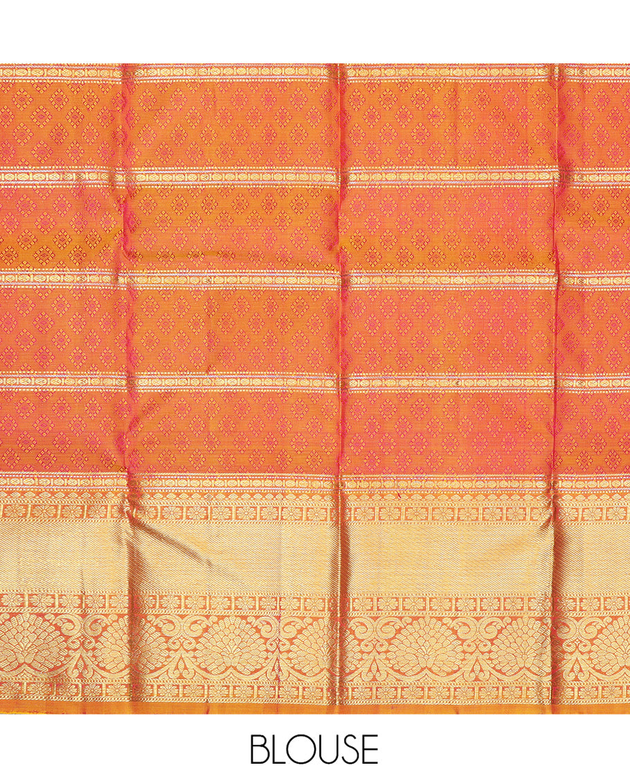 Purple Pure Silk Navarathna Pavadai Material Set