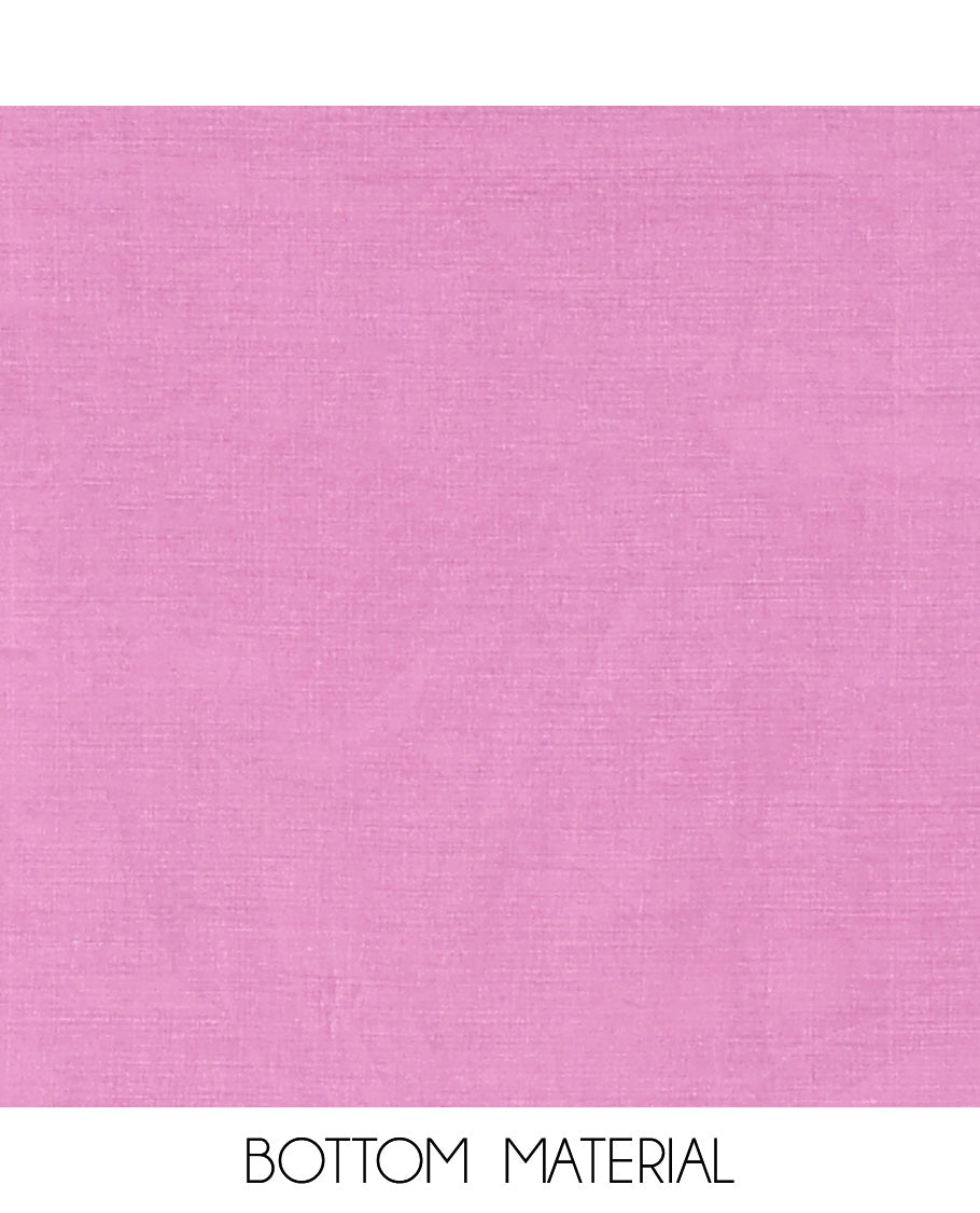 Pink Banarasi Chanderi Material Churidar Subtly Sparkled with Buttas Top, a Plain Bottom, and a Matching Dupatta