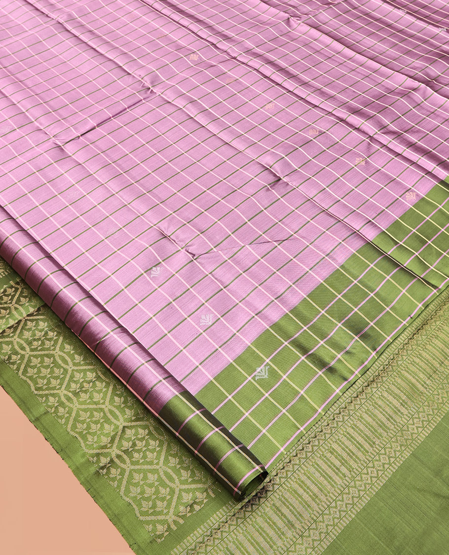 Lavender Mayuri Lite Silk Mix Saree