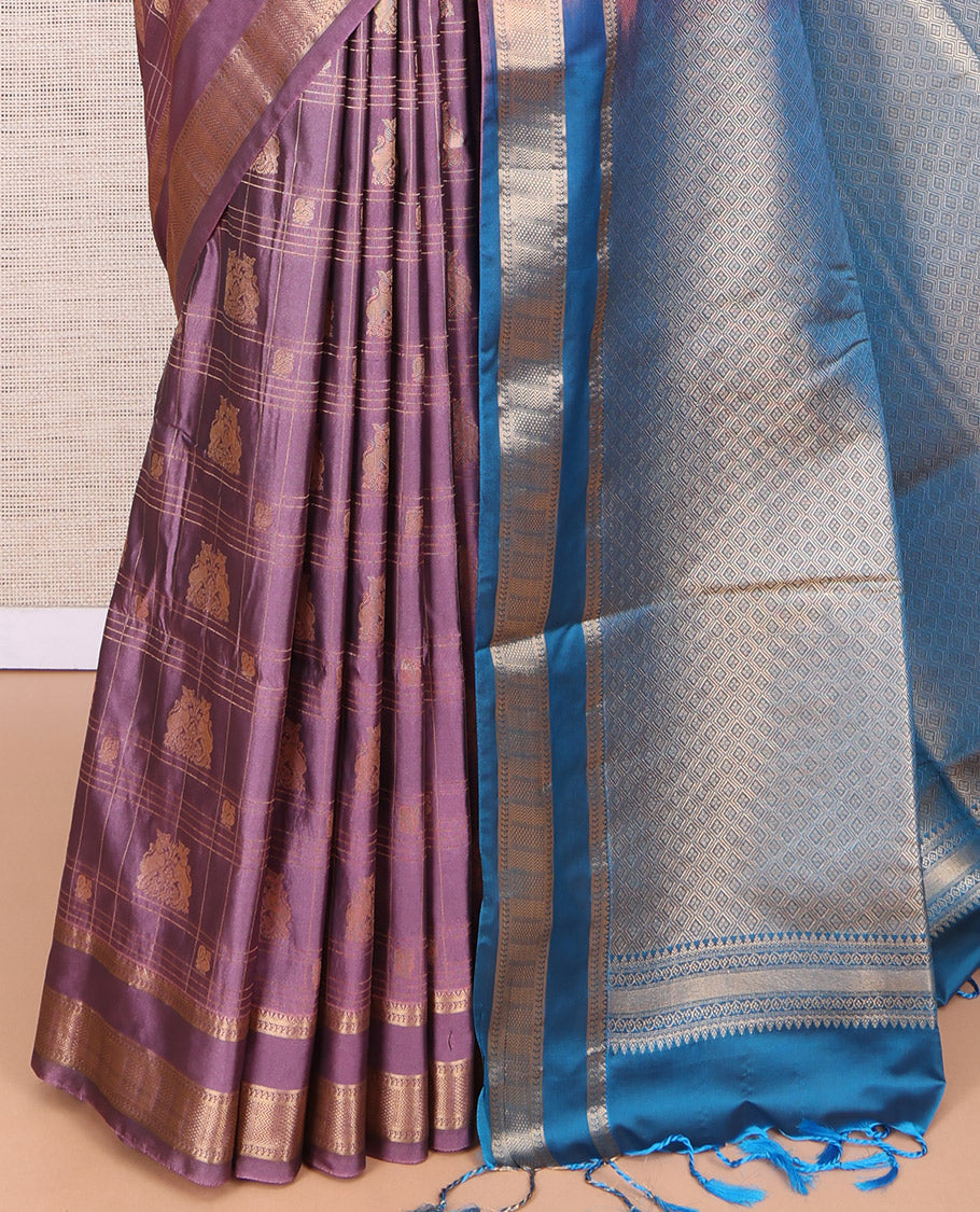Purple Budget Silk Saree