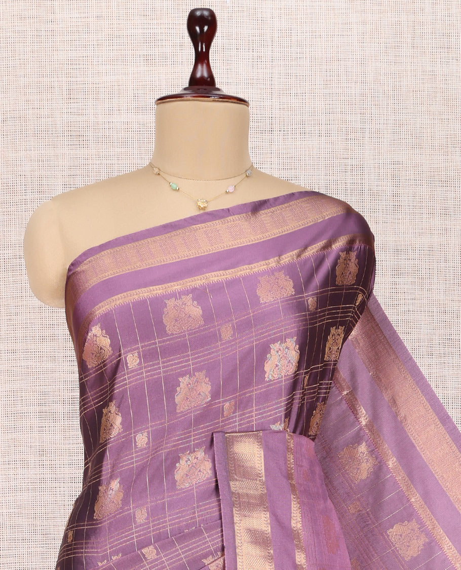 Purple Budget Silk Saree