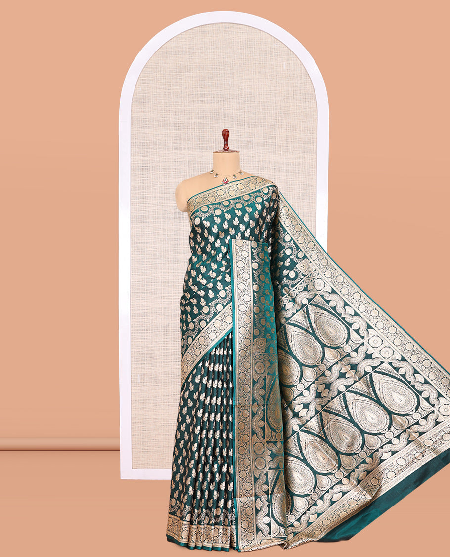 Green Banaras Nylon Saree
