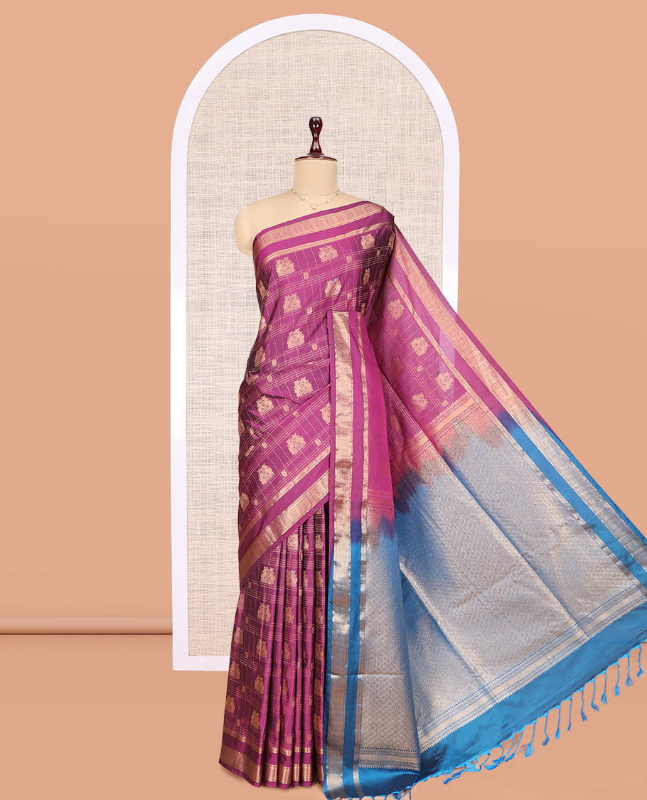 Purple Budget Silk Saree