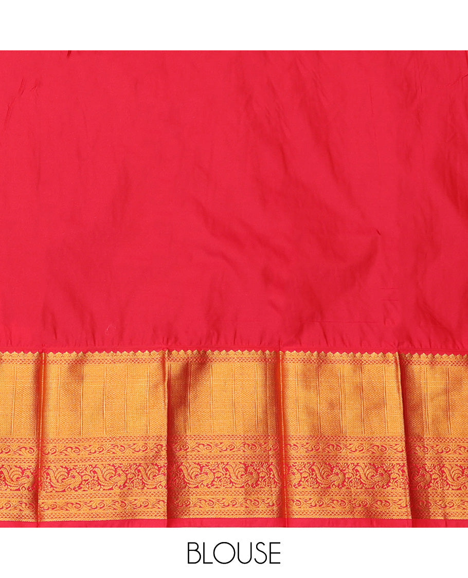 Maroon Budget Silk Saree