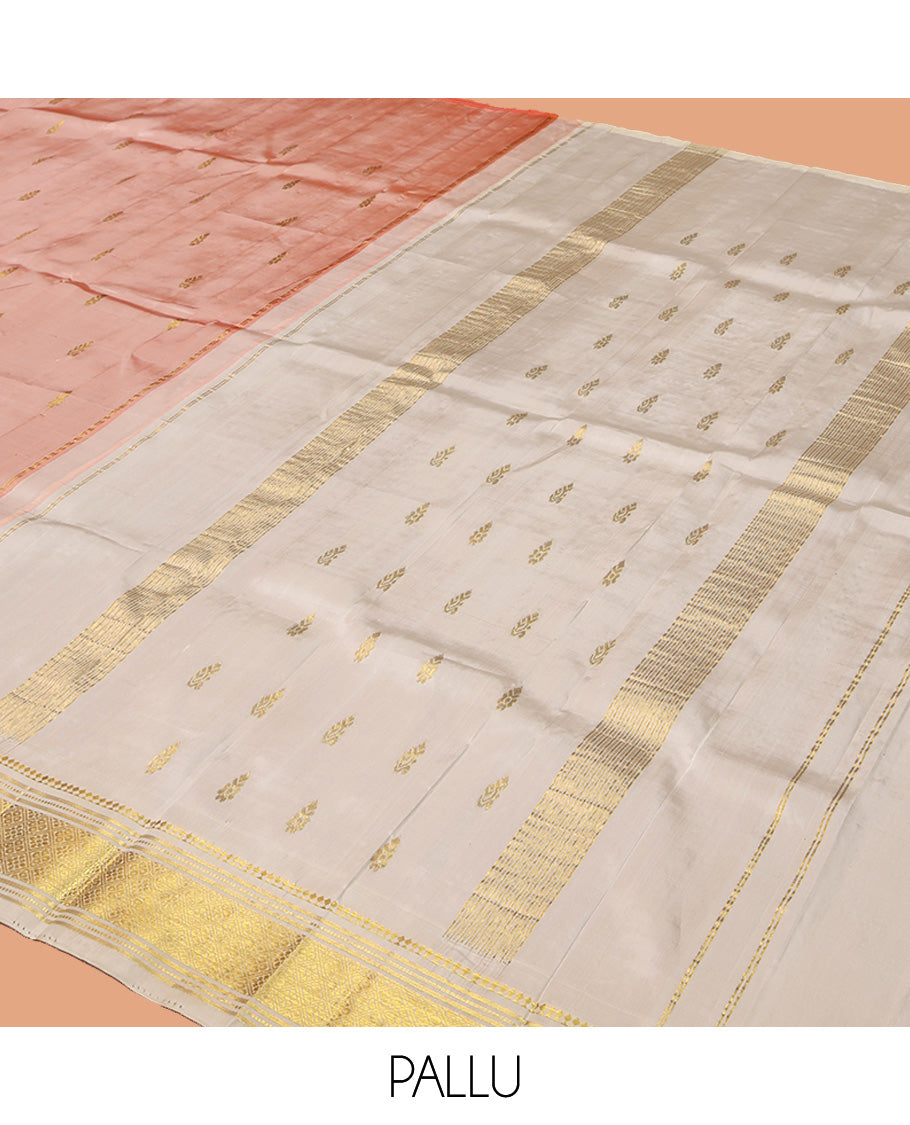 Baby Pink Kanchipuram Silk Saree