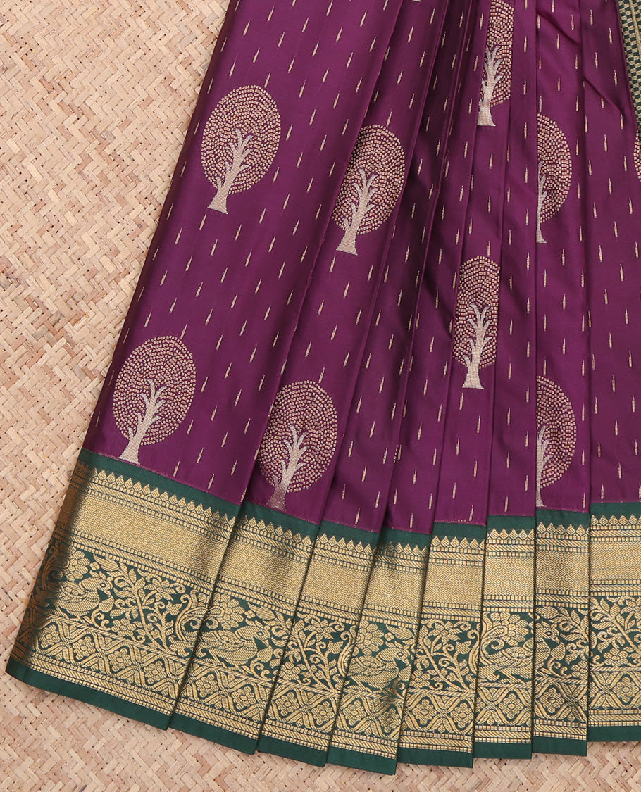 Purple Budget Silk Saree
