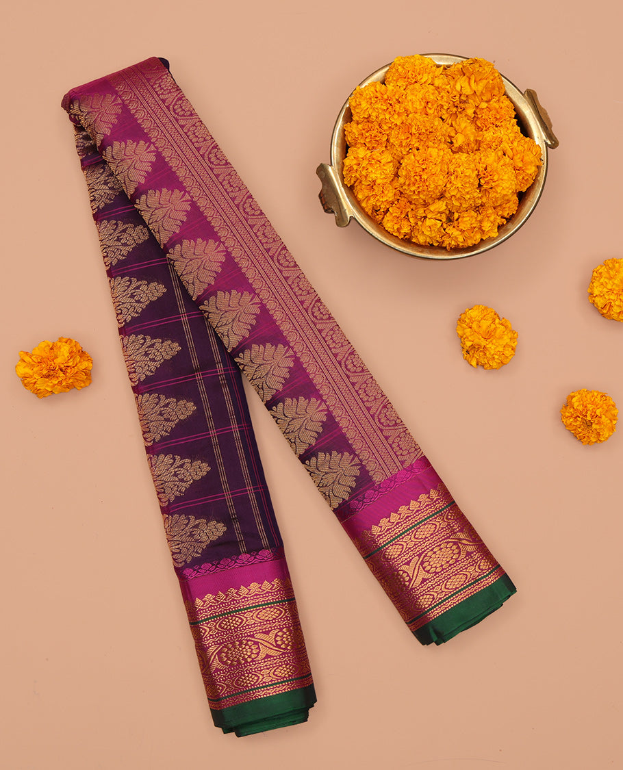 Violet Gadwal Silk Mix Saree