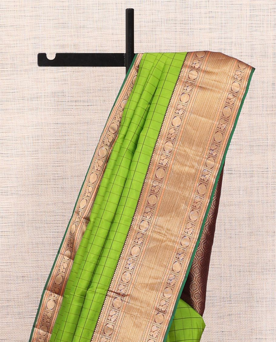 Ally Green Vasundhara Silk Saree