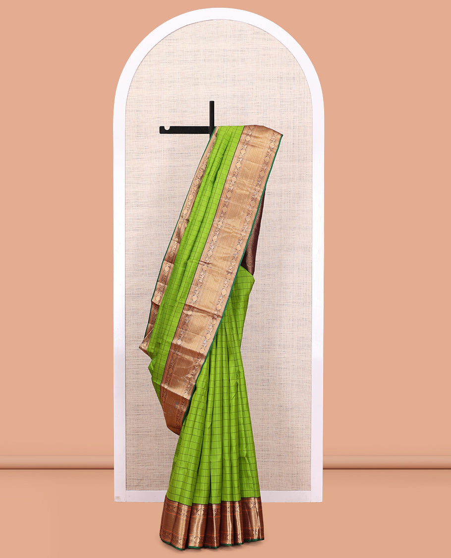Ally Green Vasundhara Silk Saree