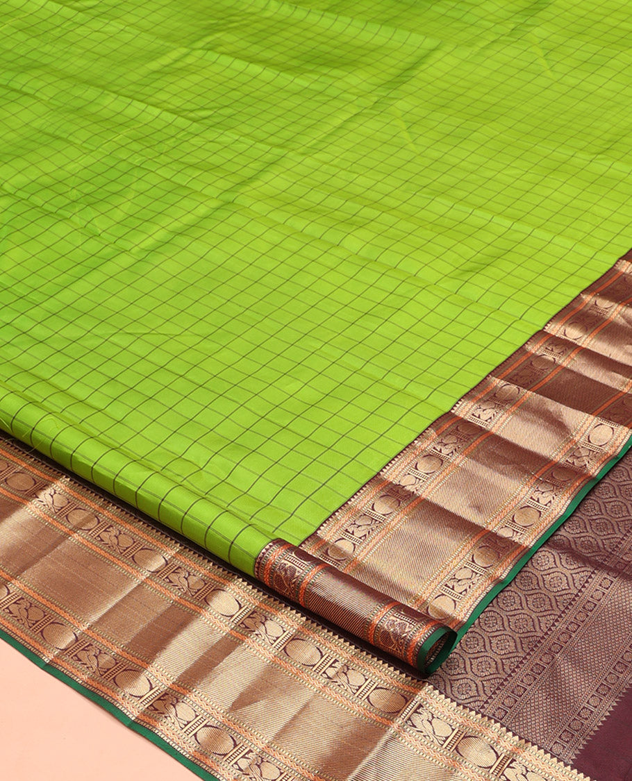 Ally Green Vasundhara Silk Saree