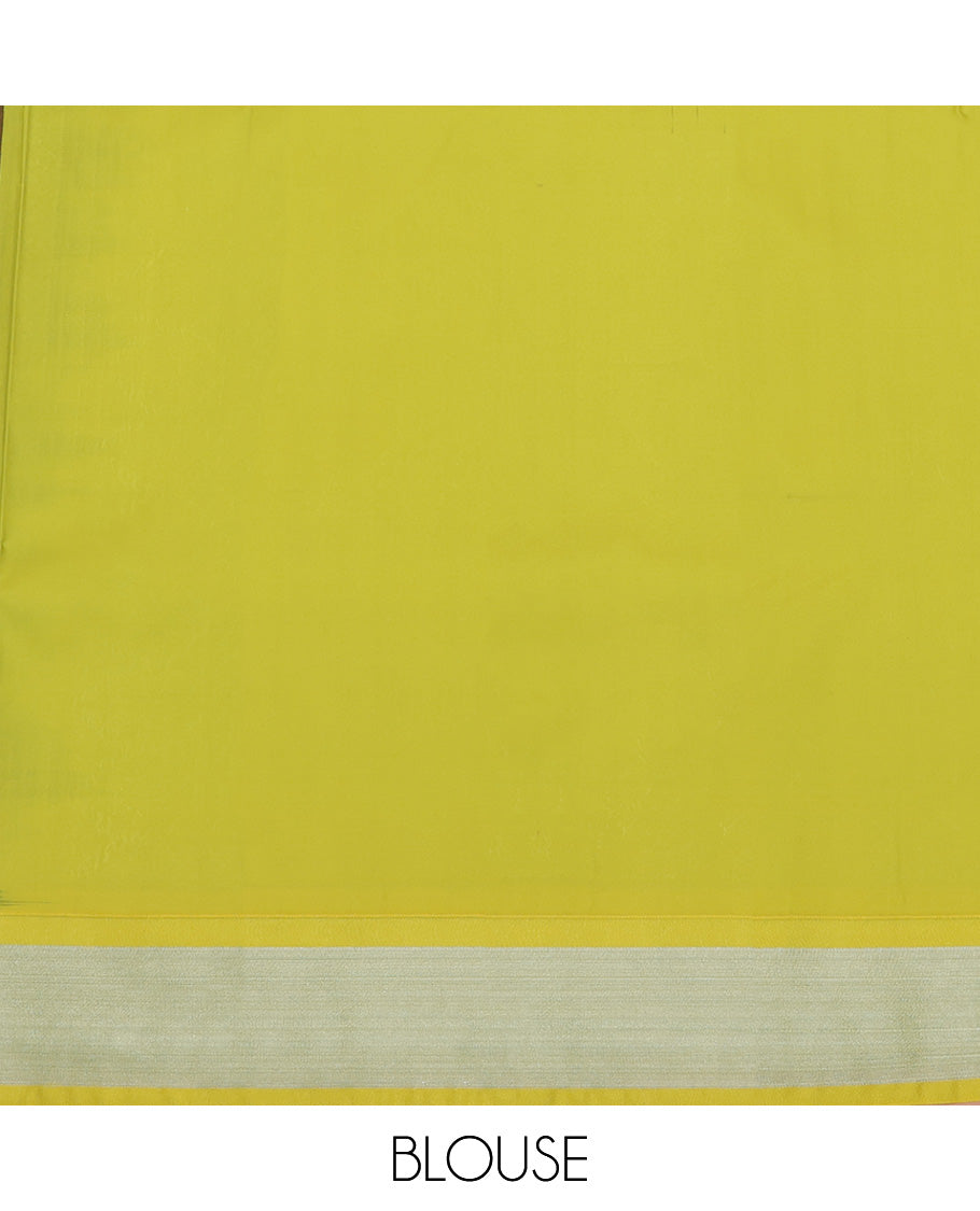 Brown Budget Silk Saree, Elevated with Zari Butta Enclosed Checks On Its Body, Complemented by Contrast Traditional Zari Designs, Grand Pallu, and Paired with a Contrast Blouse