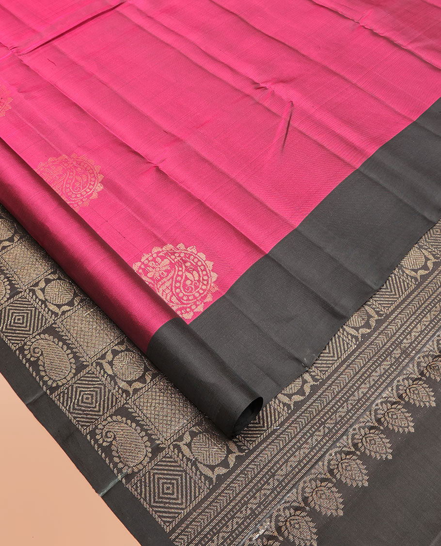 Pink Mayuri Lite Silk Mix Saree